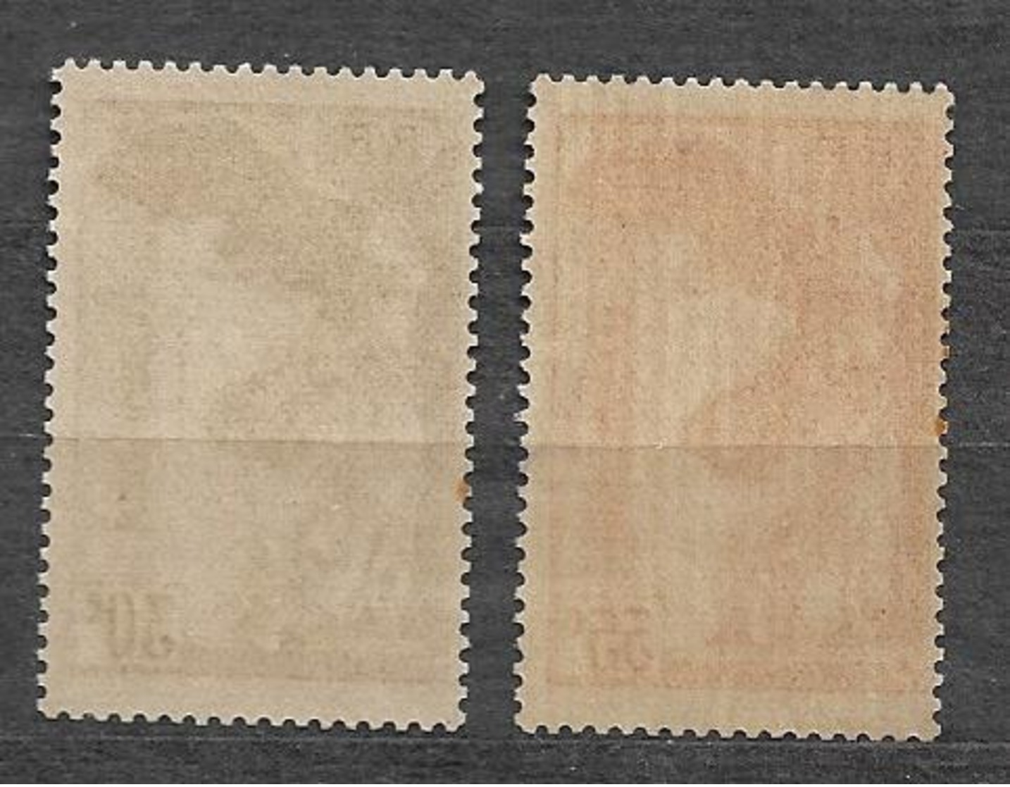 #35# FRANCE YVERT 354/355, MICHEL 359/360 MNH**. THEY HAVE ONE TONED PERFORATION. SEE SCANS. - Nuovi