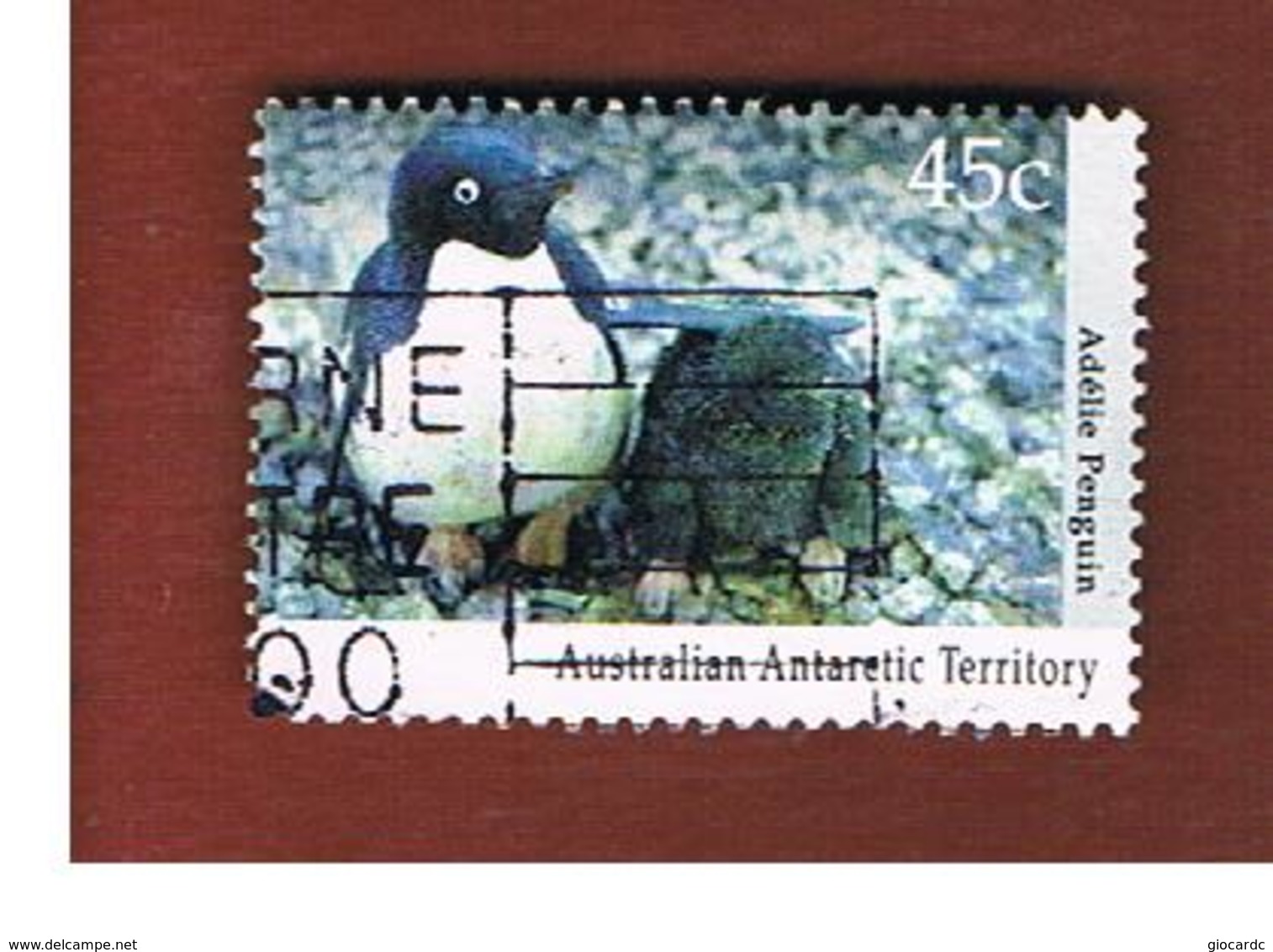 AAT AUSTRALIAN ANTARCTIC TERRITORY - SG 90  - 1992 ANTARCTIC WILDLIFE: ADELIE PENGUIN -  USED - Usati