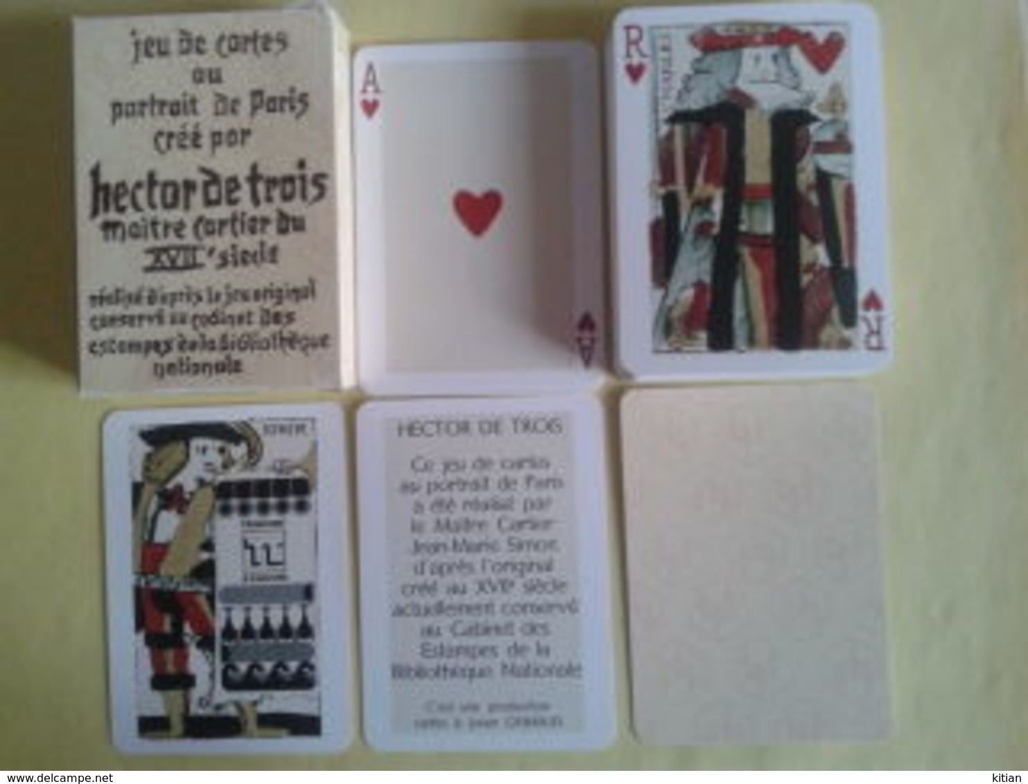 Hector De Trois. Jeu Neuf De 52 Cartes + 2 Jokers. Dans Sa Boite Carton - 54 Cartes