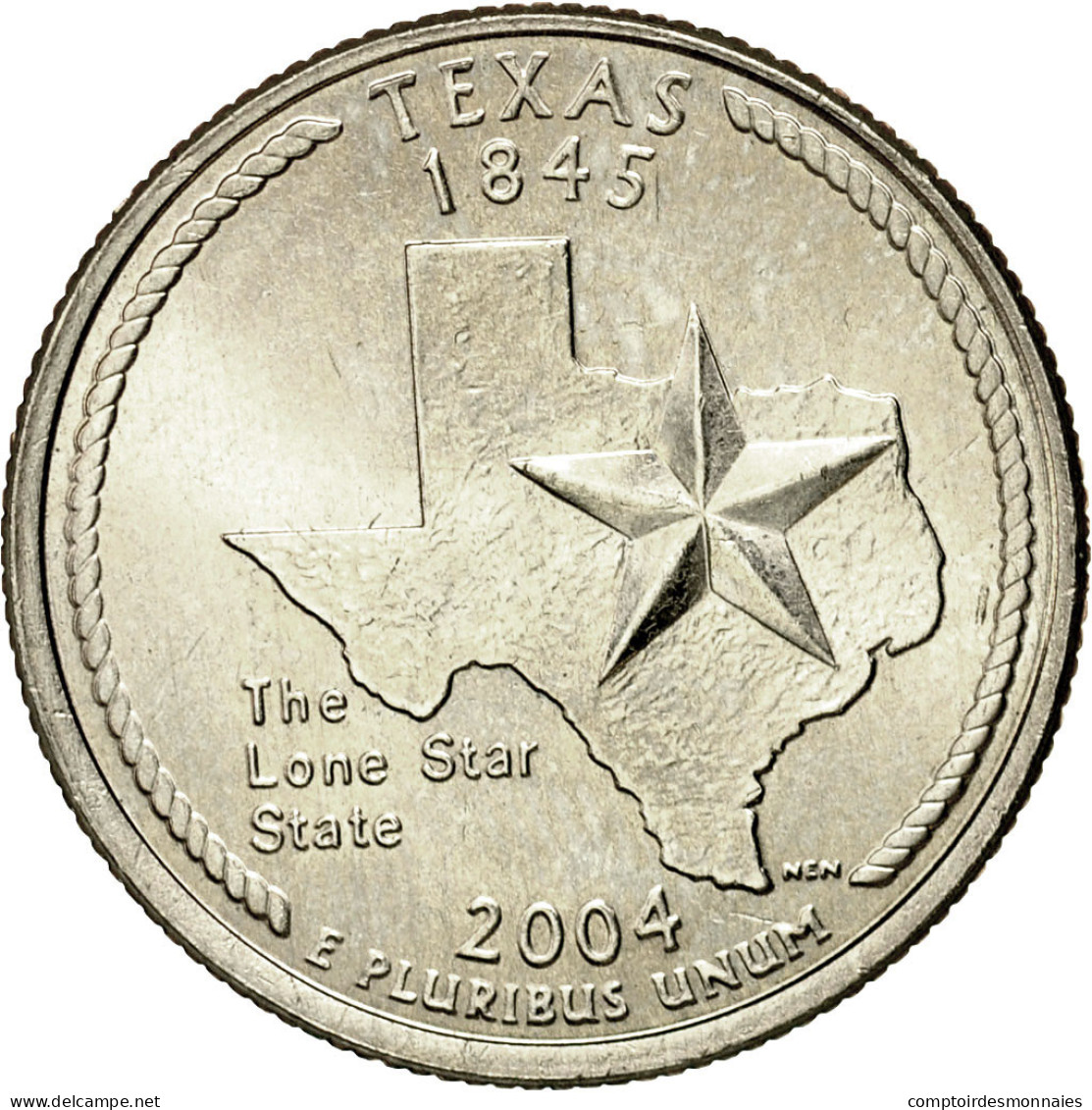 Monnaie, États-Unis, Quarter, 2004, U.S. Mint, Denver, SUP+, Copper-Nickel Clad - 1999-2009: State Quarters