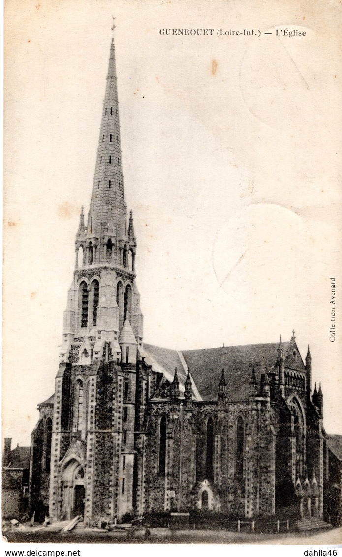 Cpa 44_GUENROUET - L'Eglise - Guenrouet