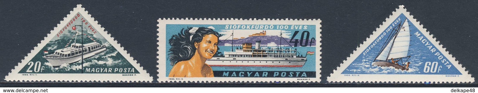 Hungary Ungarn 1963 Mi 1938 /0 A YT 1552 /4 ** Cent. Siofol Resort, Lake Balaton / 100 Jahre Seebad Siofok, Plattensee - Andere & Zonder Classificatie