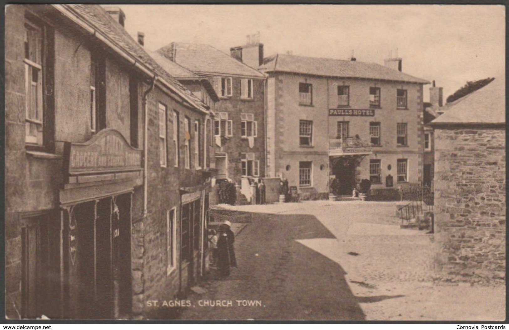 St Agnes Church Town, Cornwall, 1927 - Postcard - Other & Unclassified