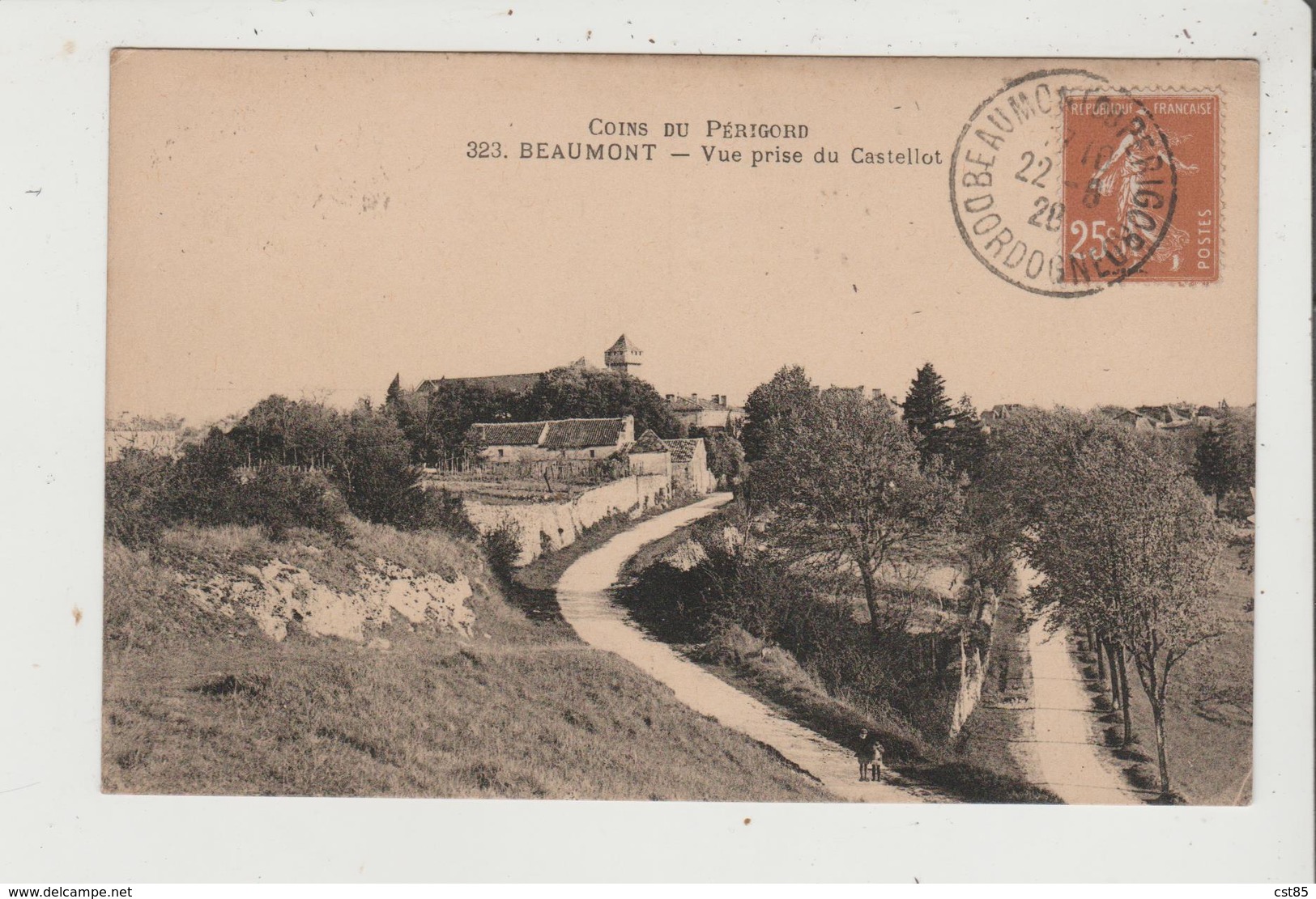 CPA - BEAUMONT - Vue Prise Su Castellot - Autres & Non Classés