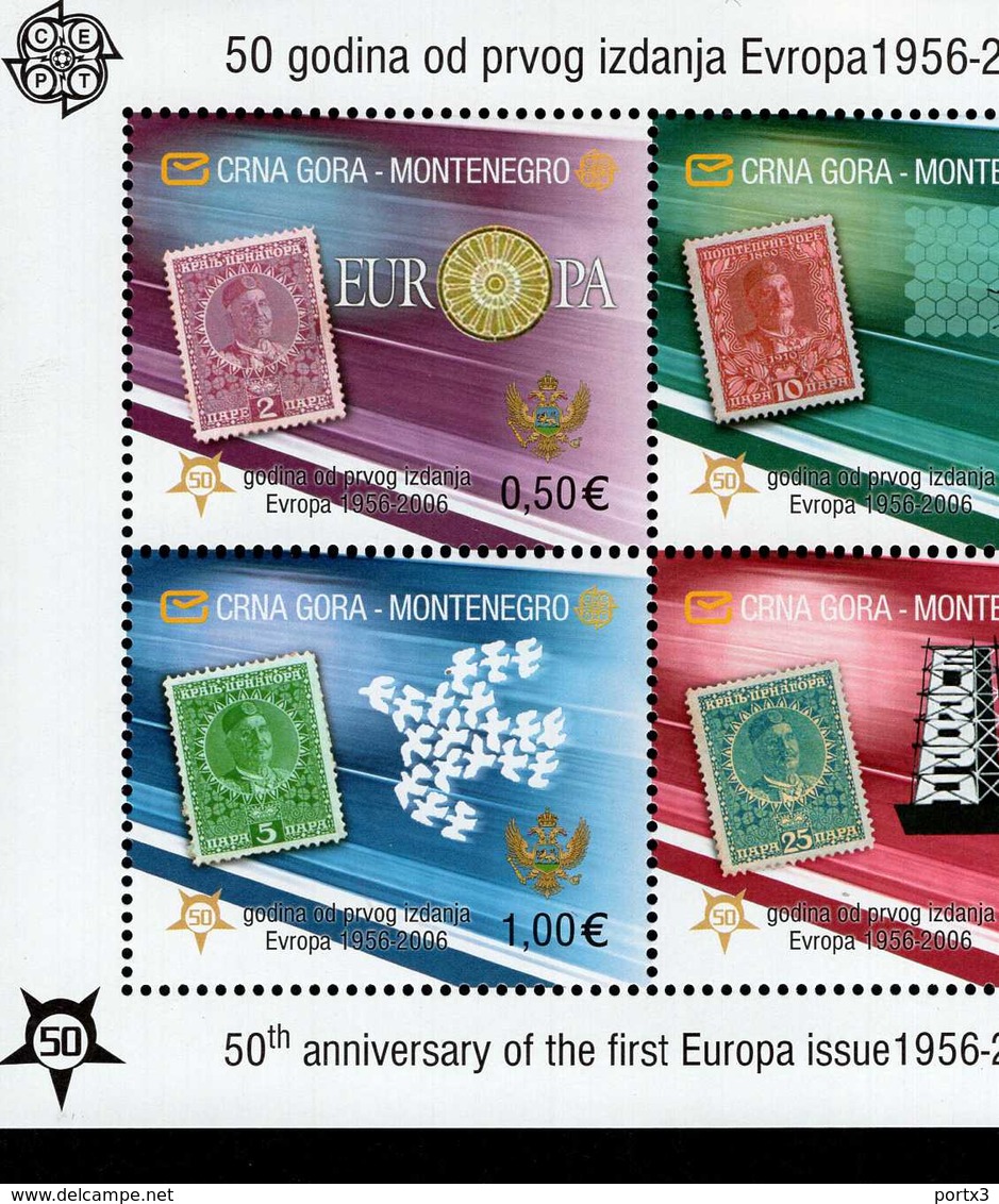 CEPT 50 Jahre Europamarken 9 verschiedene Blocks A  MNH ** postfrisch