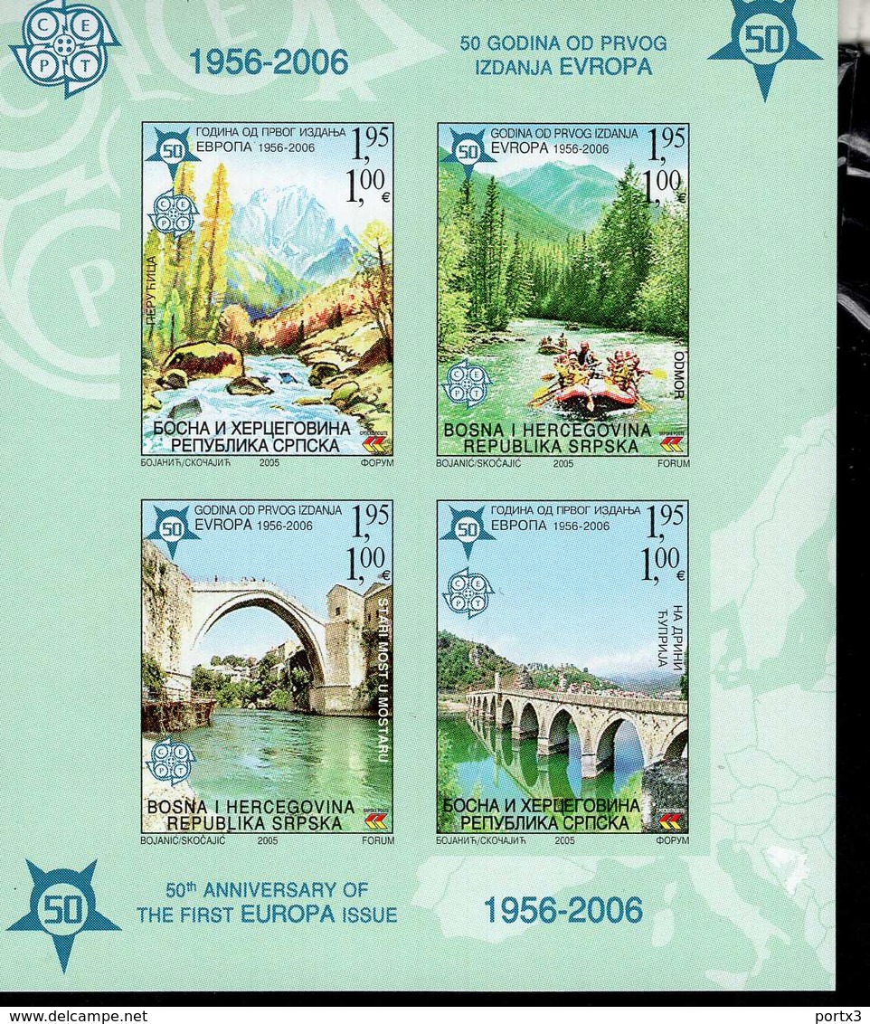 CEPT 50 Jahre Europamarken 7 Verschiedene Blocks B MNH ** Postfrisch - 2005