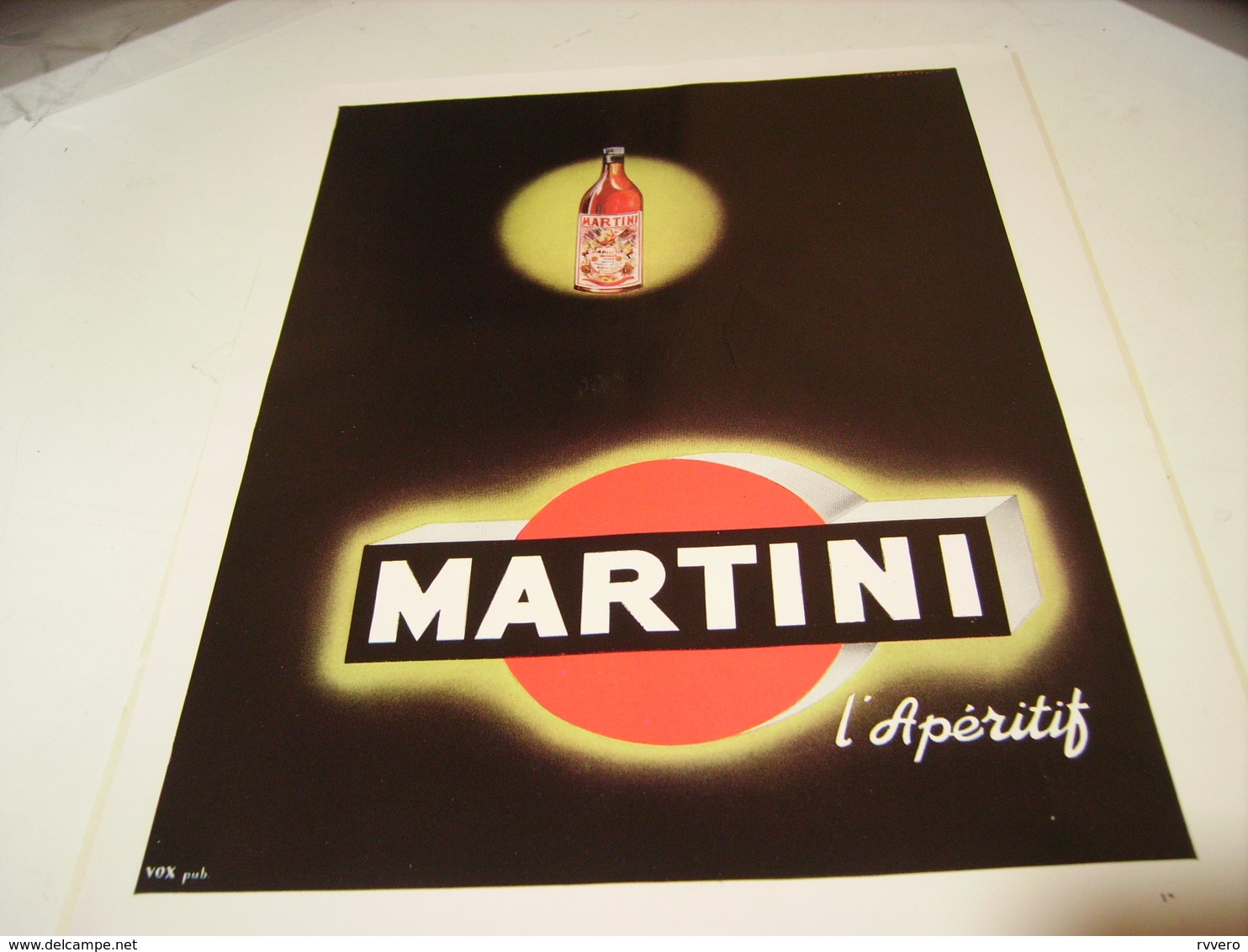 ANCIENNE PUBLICITE APERITIF MARTINI 1953 - Alcolici