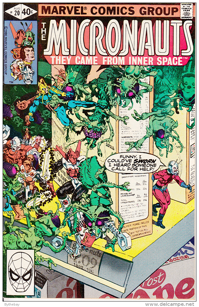 The Micronauts Vol. 1 No. 20 August 1980 Enter: Ant-Man - Marvel