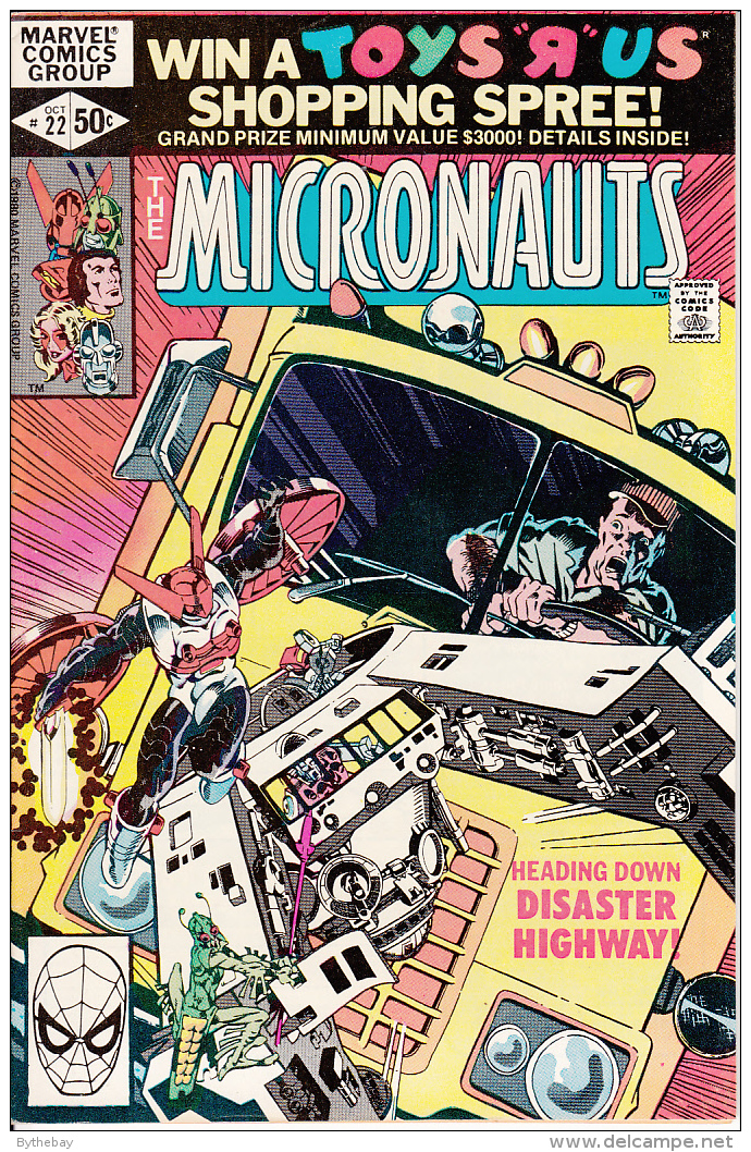 The Micronauts Vol. 1 No. 22 October 1980 Heading Down Disaster Highway - Marvel