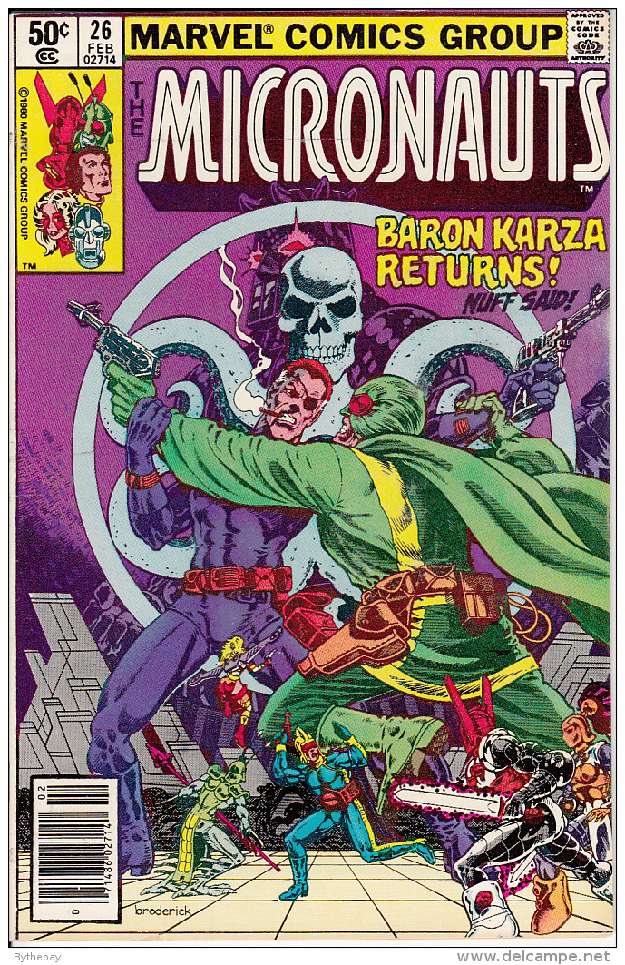 The Micronauts Vol. 1 No. 26 February 1981 Baron Karza Returns! Nuff Said! - Marvel