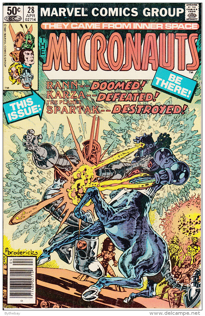 The Micronauts Vol. 1 No. 28 April 1981 Rann Doomed! Karza Defeated! Spartak Destroyed! - Marvel