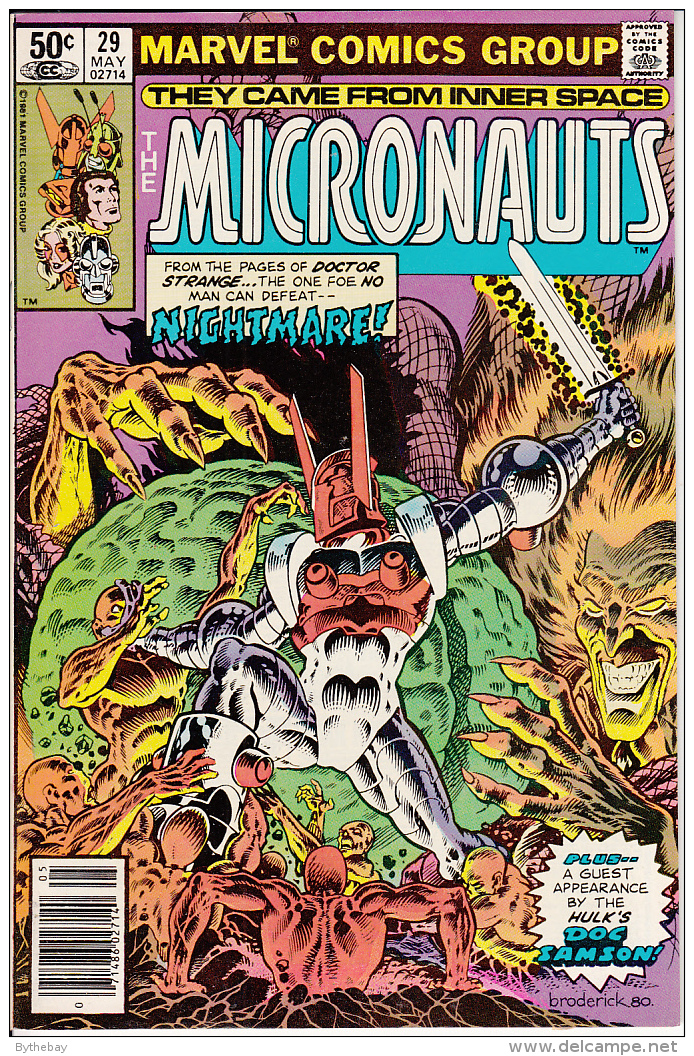 The Micronauts Vol. 1 No. 29 May 1981 Nightmare Guest Hulk's Doc Samson - Marvel