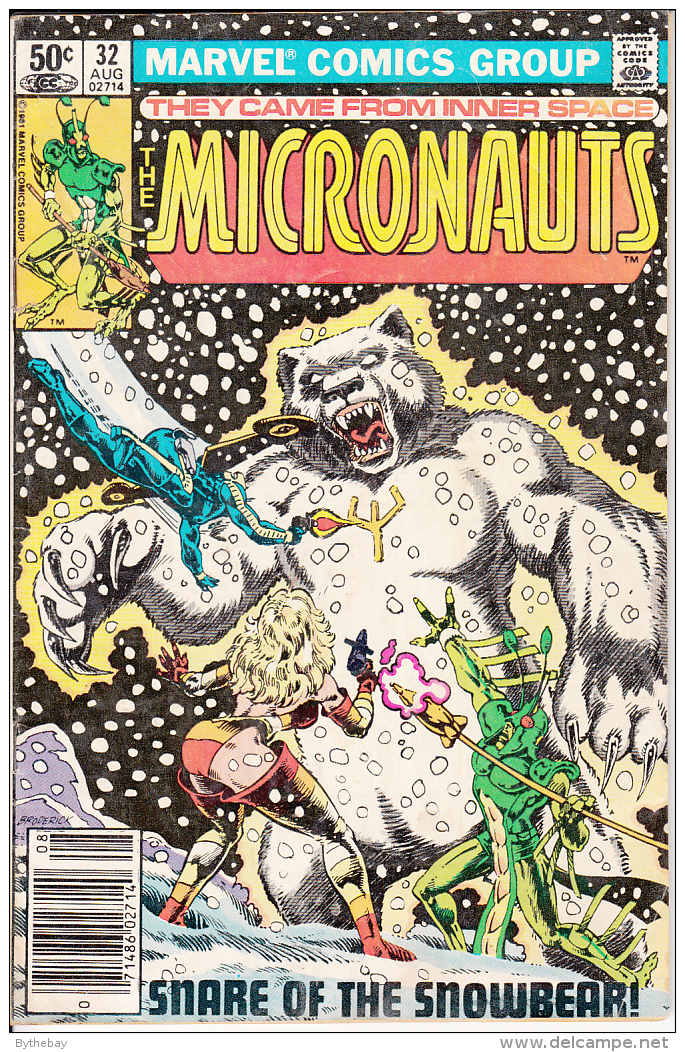 The Micronauts Vol. 1 No. 32 August 1981 Snare Of The Snowbear! Guest Dr. Strange - Marvel