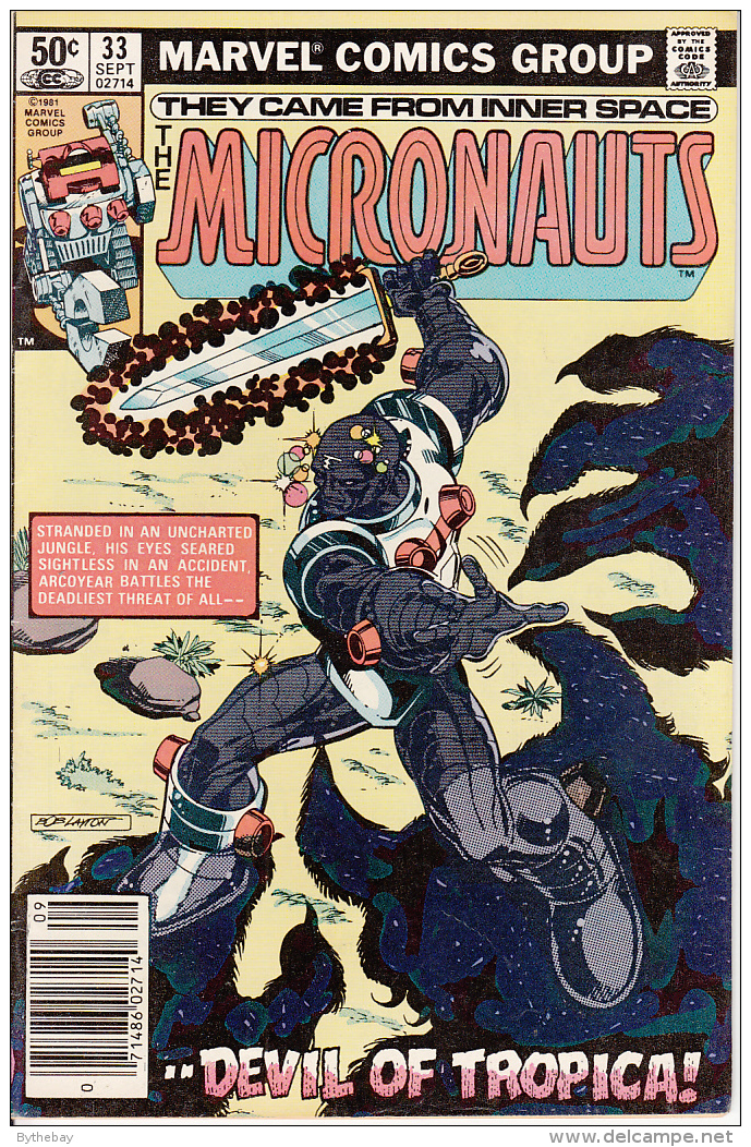 The Micronauts Vol. 1 No. 33 September 1981 Devil Of Tropica! Guest Dr, Strange - Marvel