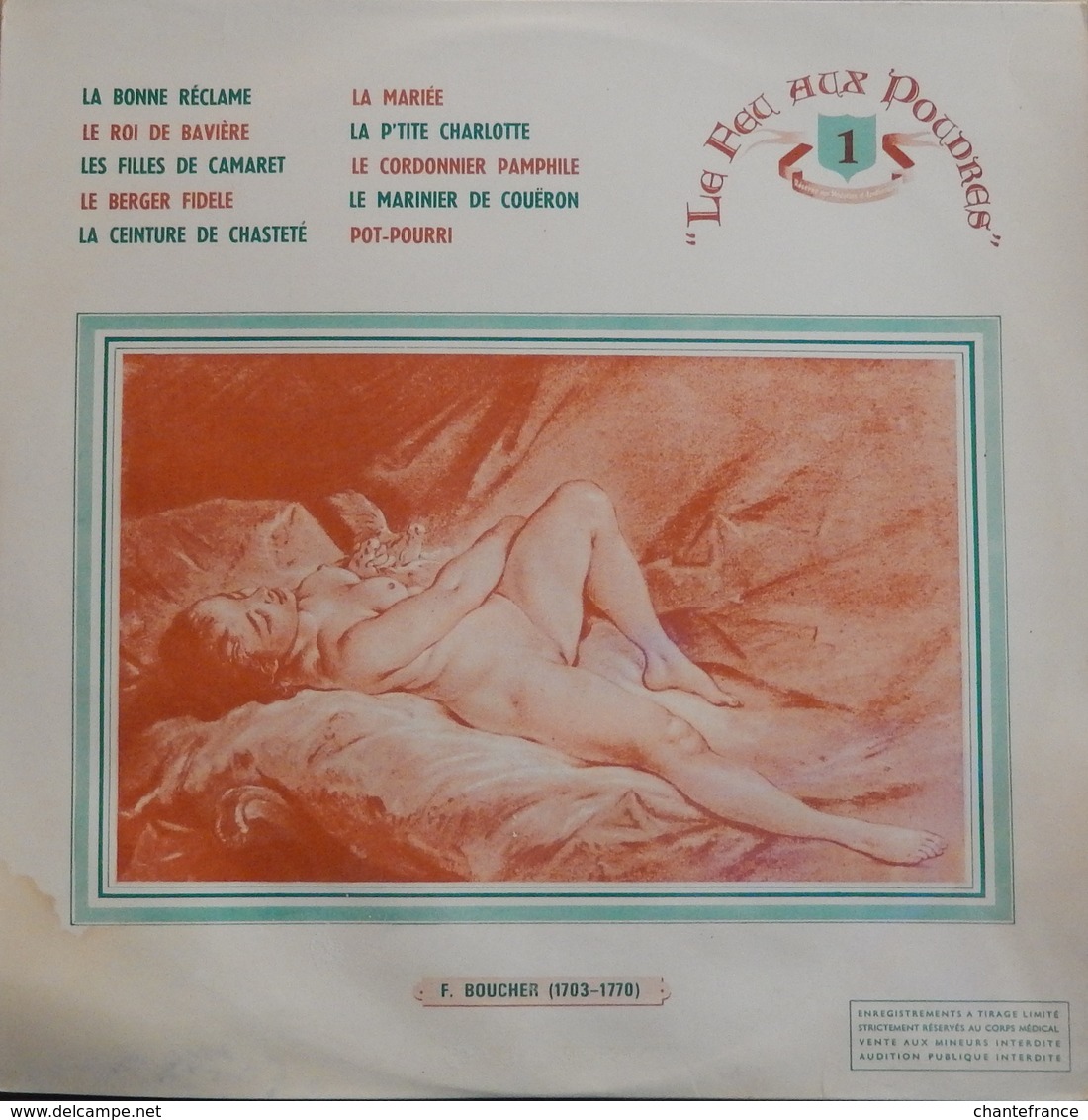 Vinyle 33t. LP " Le Feu Aux Poudres" Vol.1 Série Réservée Au Corps Medical - Autres & Non Classés