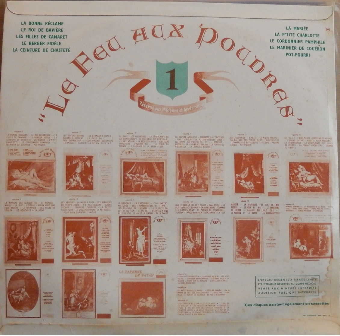 Vinyle 33t. LP " Le Feu Aux Poudres" Vol.1 Série Réservée Au Corps Medical - Autres & Non Classés