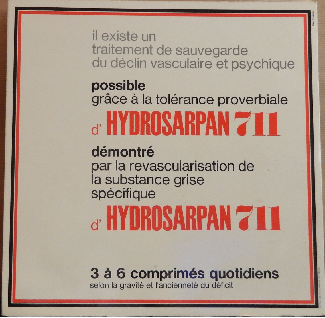 33t. LP Vulgarisation Médicale "la Mémoire" Vol.4 Avec Pub Labo Pharma. - Autres & Non Classés