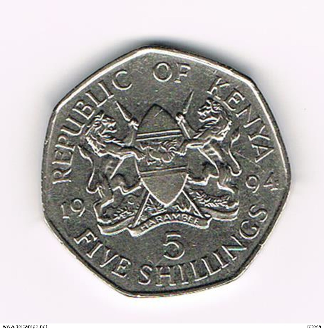 &-   KENYA  5 SHILLINGS   1994 - Kenya