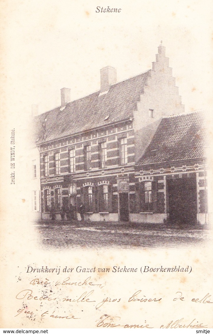 STEKENE 1902 DRUKKERIJ DER GAZET / BOERKENSBLAD - ED. DE WINDT - Stekene