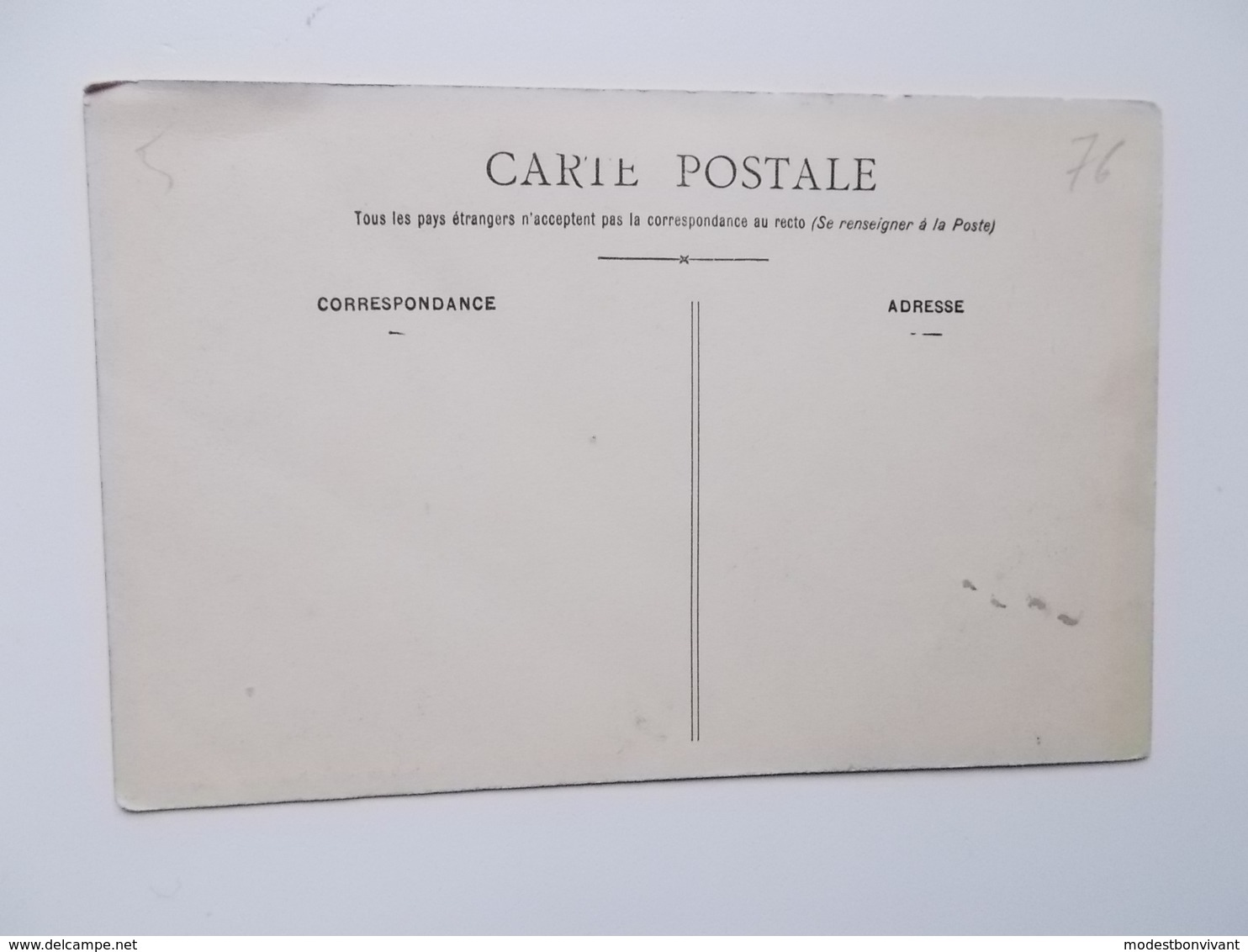 CPA 76 - AUFFAY, Château De Bosmelet  - Carte Originale NO REPRO, Dos Divisé - Auffay