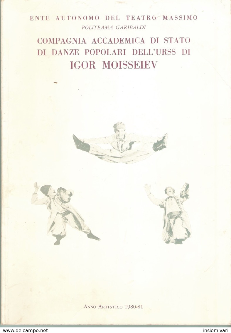 PALERMO 1980 - IGOR MOISSEIEV E LA COMPAGNIA DI STATO. - Altri & Non Classificati