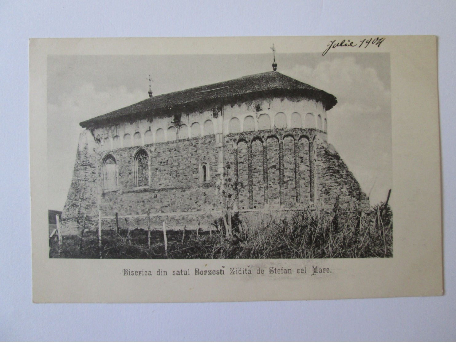 Rare! Borzesti/Bacau-The Church In His Stefan Cel Mare Ruler Village/Biserica Lui Stefan,Romanian Unused Postcard 1904 - Roumanie