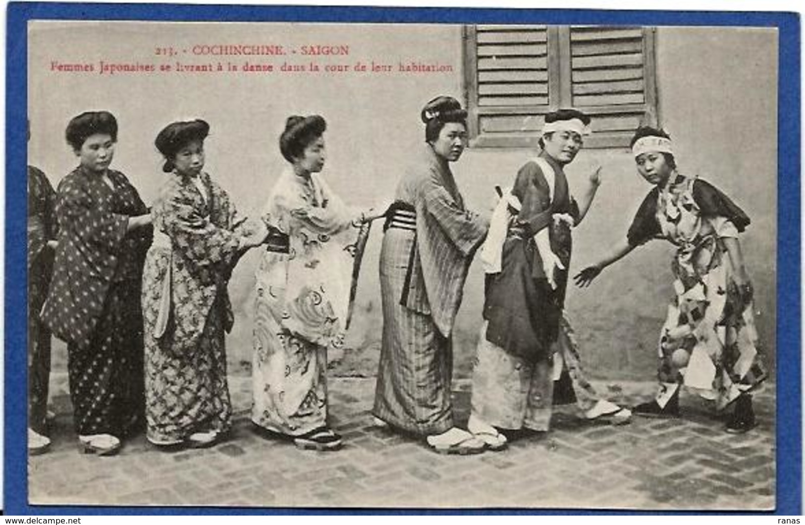 CPA Cochinchine Types Asie Indochine Non Circulé Femmes Japonaises Danse - Vietnam