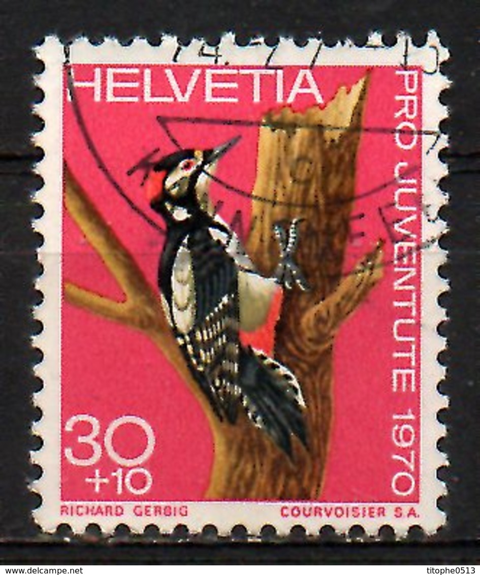 SUISSE. N°870 Oblitéré De 1970. Pic-épeiche. - Climbing Birds