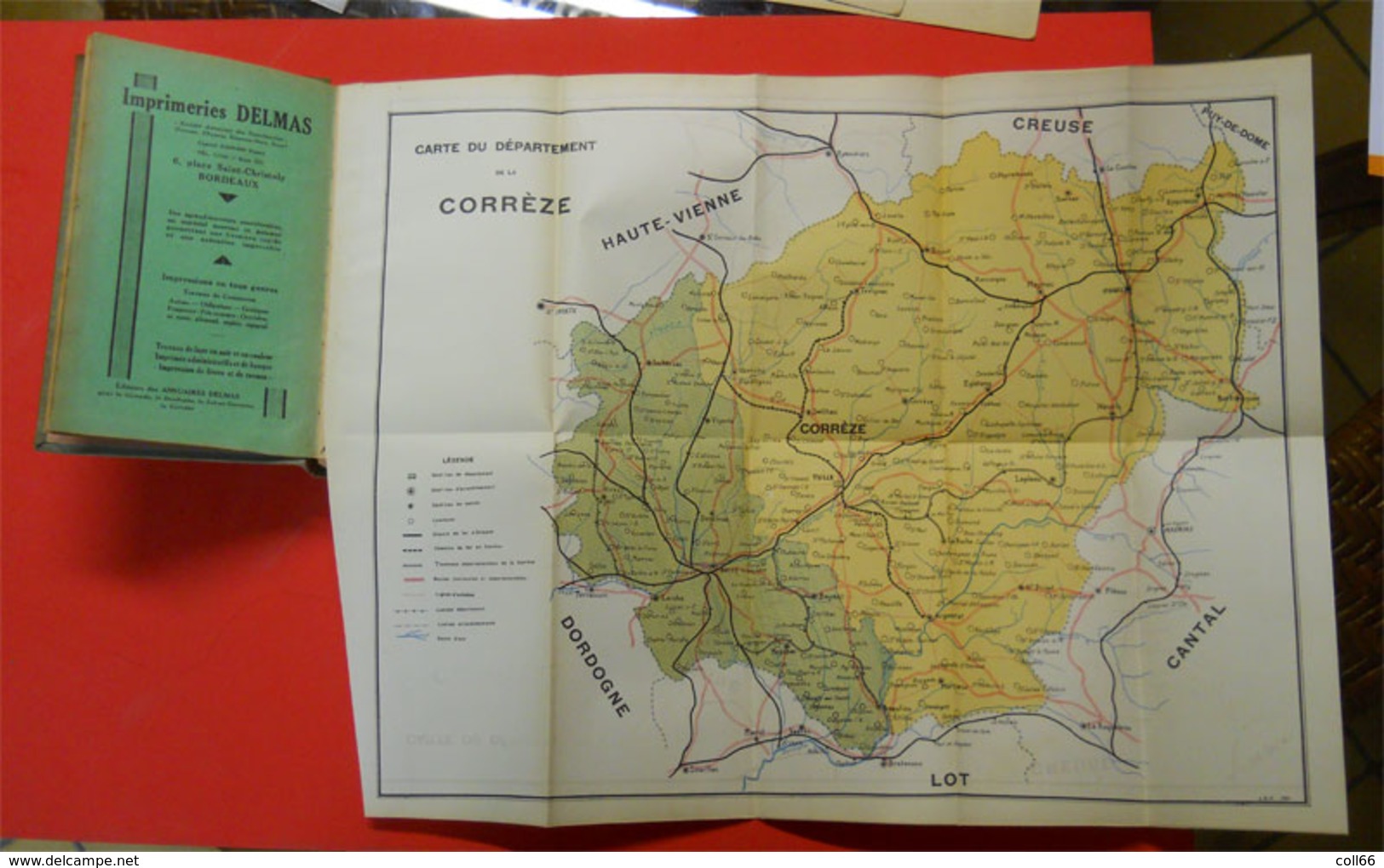 1931 Annuaire De La Corrèze (19) Avec Plans Liste Et Noms Professions & Villages Pubs éditeur Delmas 658 Pages RARE - Aquitaine