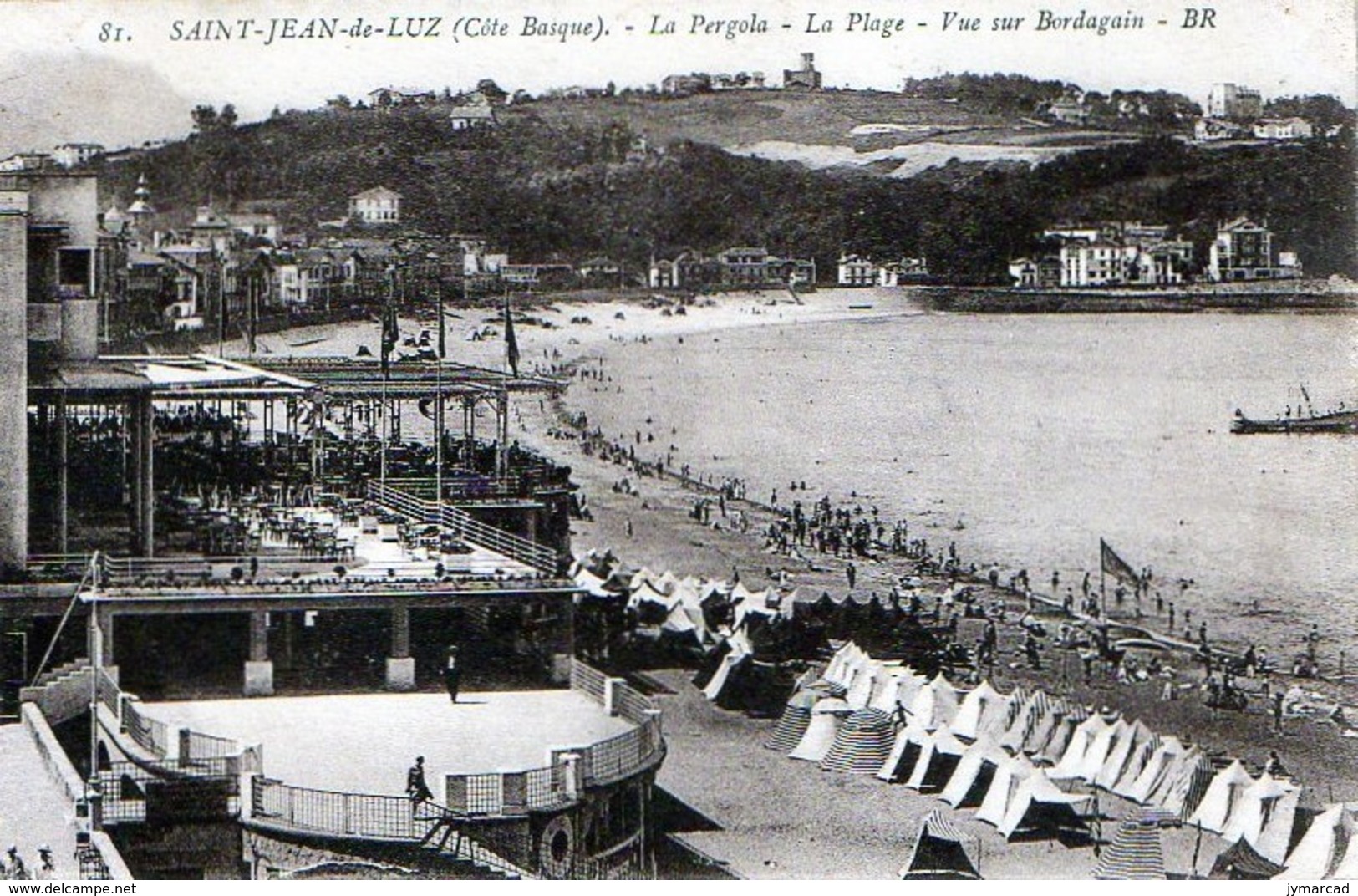 Saint-Jean-de-Luz (64) - La Pergola - La Plage - Vue Sur Bordagain 1935 - Saint Jean De Luz