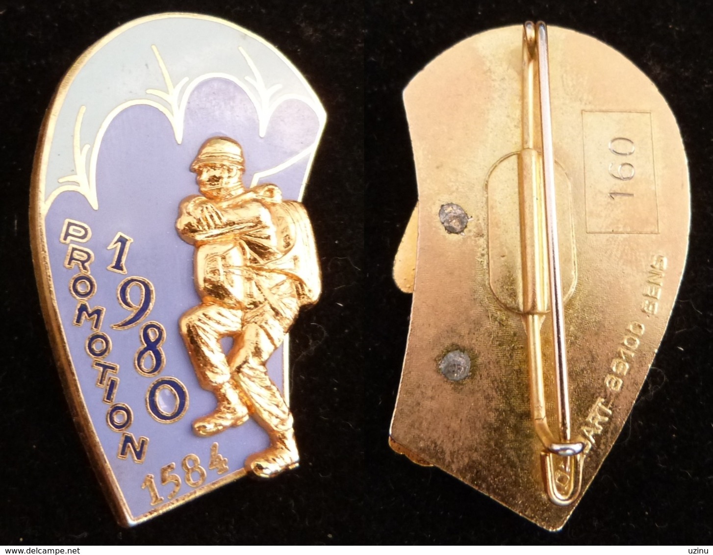 INSIGNE PROMOTION PARACHUTISTE 1584   ETAP 1980 NUMEROTE 160 - Armée De Terre