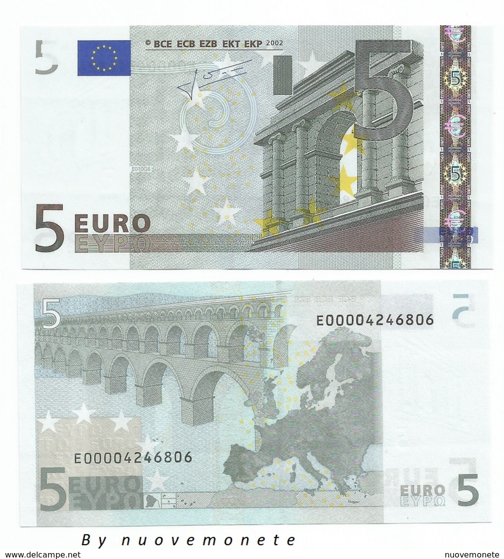 5 EURO  TRICHET E SLOVACCHIA E010.. UNC  NUMERAZIONE RARA - 5 Euro
