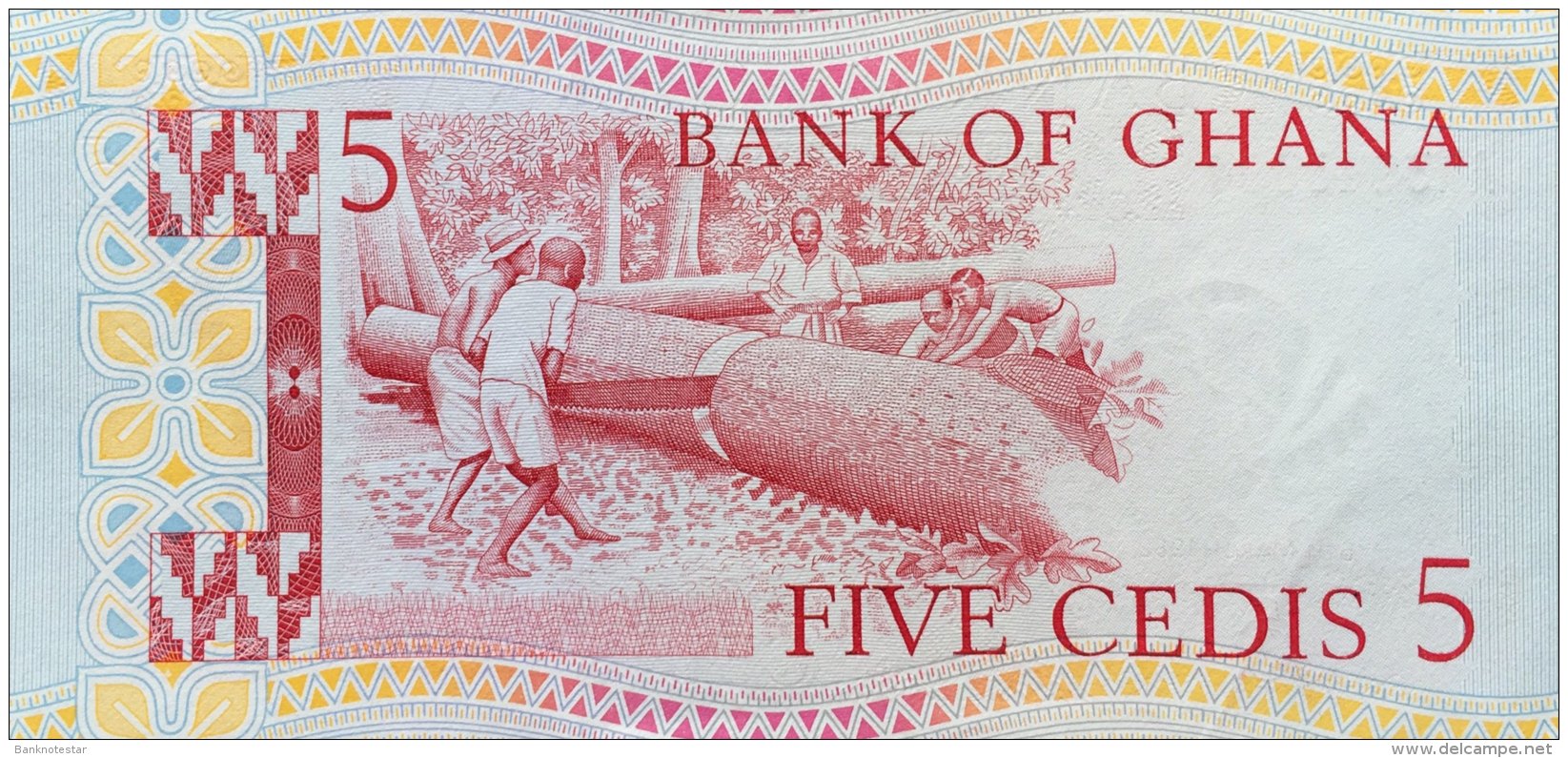 Ghana 5 Cedis, P-19c (6.3.1982) - UNC - Ghana