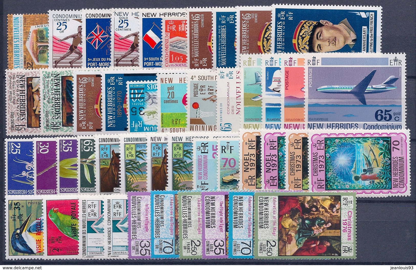 NOUVELLES HEBRIDES - LOT TIMBRES NEUFS COTE 97 EUR - Collections, Lots & Séries