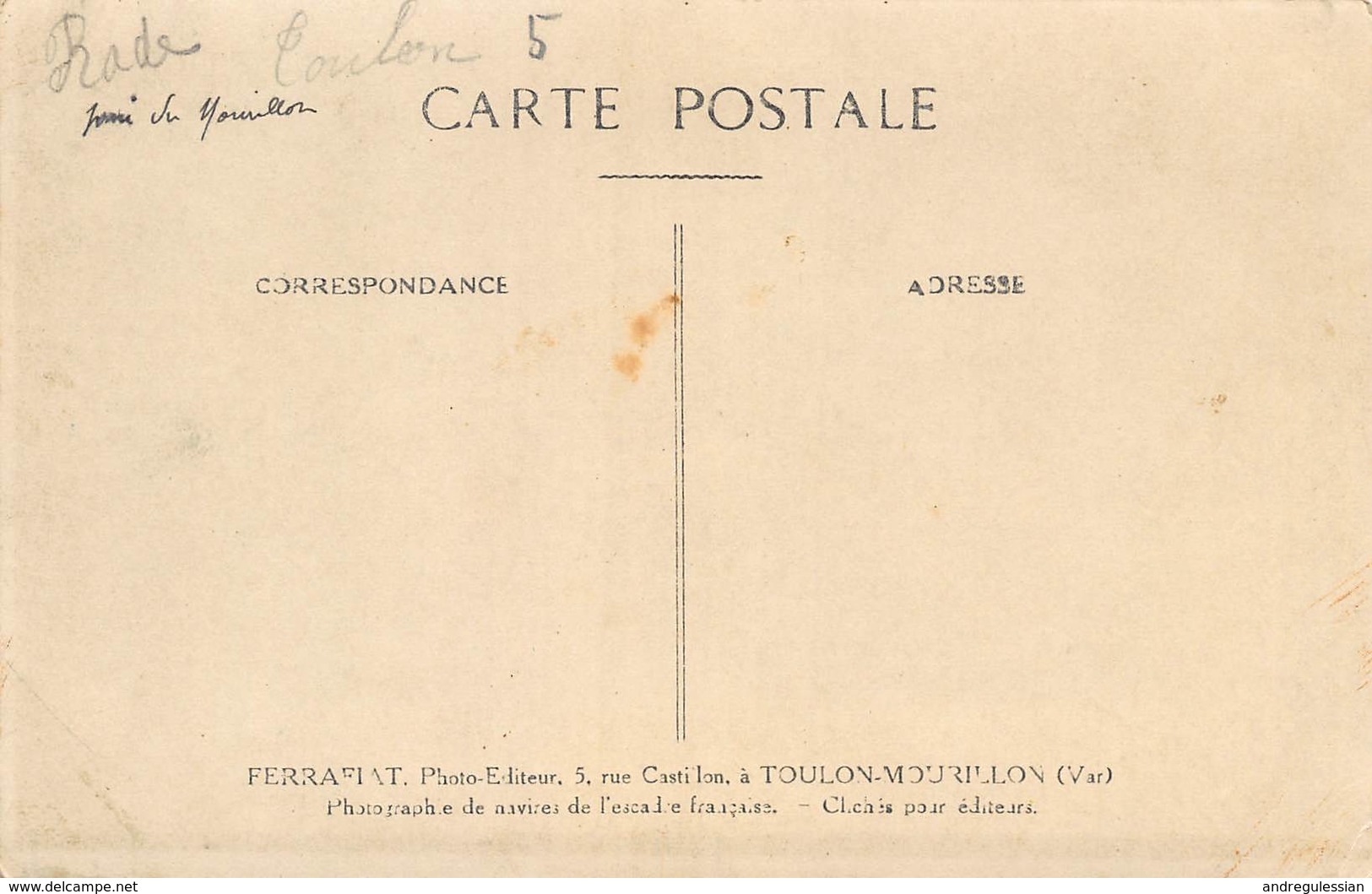 CPA Râde De Toulon - Dirigeable Méditerranée - Toulon