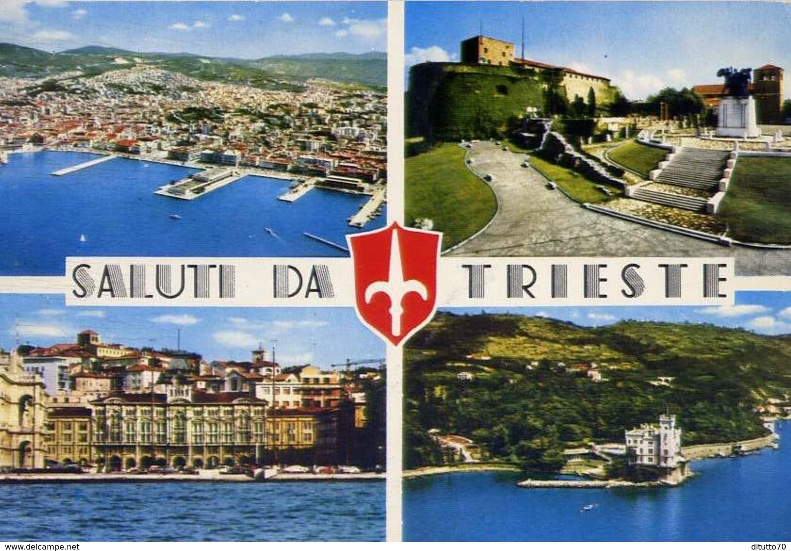 Saluti Da Trieste - Formato Grande Viaggiata Mancante Di Affrancatura – E 7 - Trieste