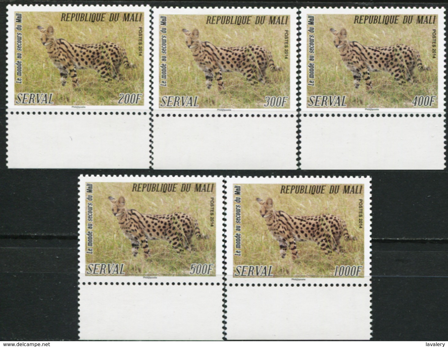 MALI 2014 Serval The World To The Rescue Cat Fauna MNH - Roofkatten