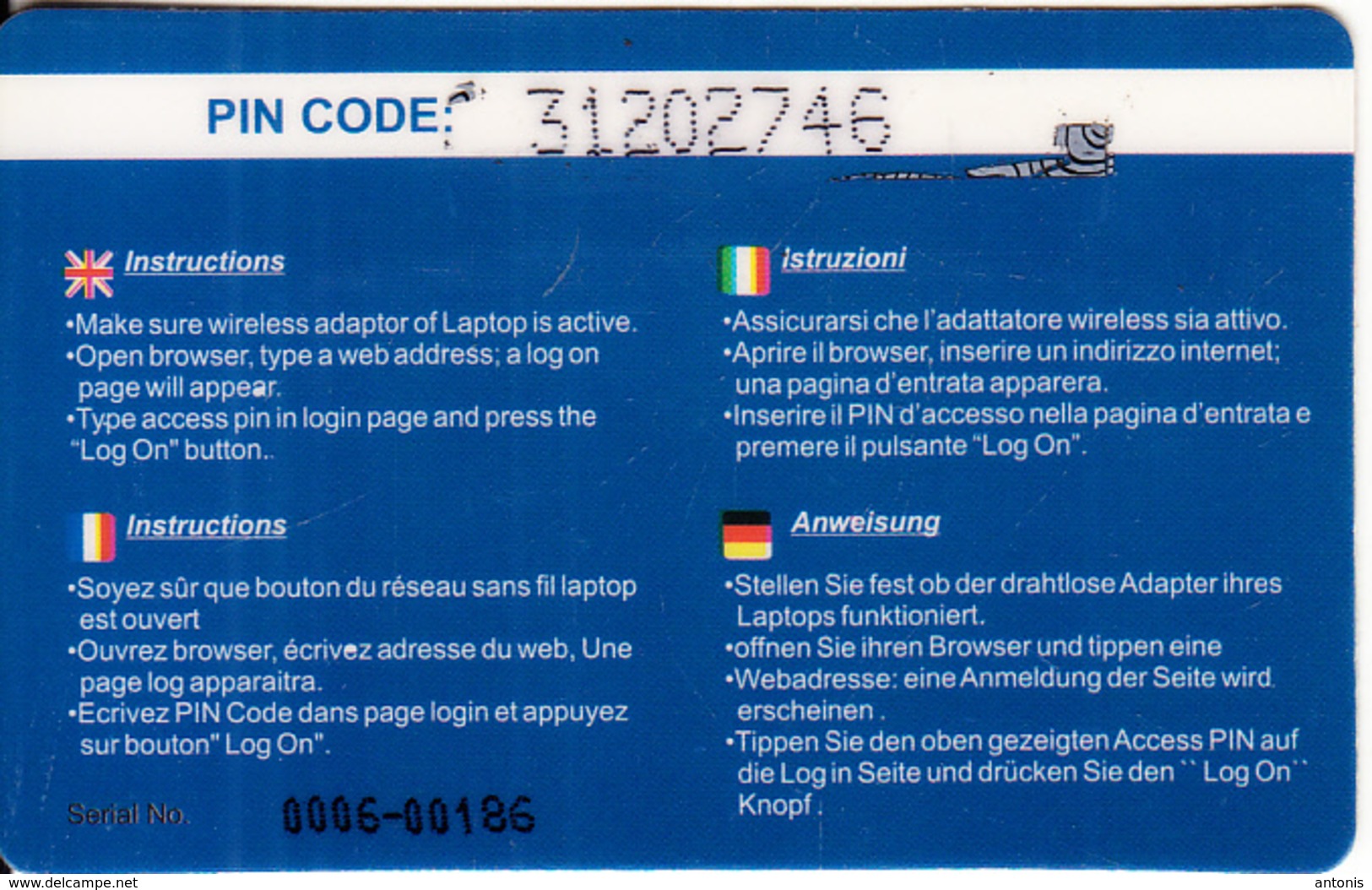 EGYPT - Nile River, IKonnect Internet Prepaid Card 25 Megabytes, Used - Egipto