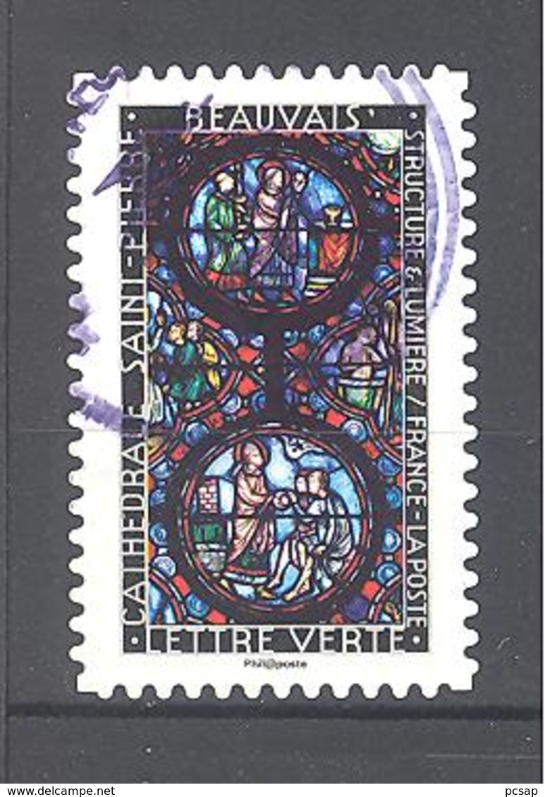 France Autoadhésif Oblitéré N°1358 (Structure Et Lumière : Beauvais) (cachet Rond) - Oblitérés