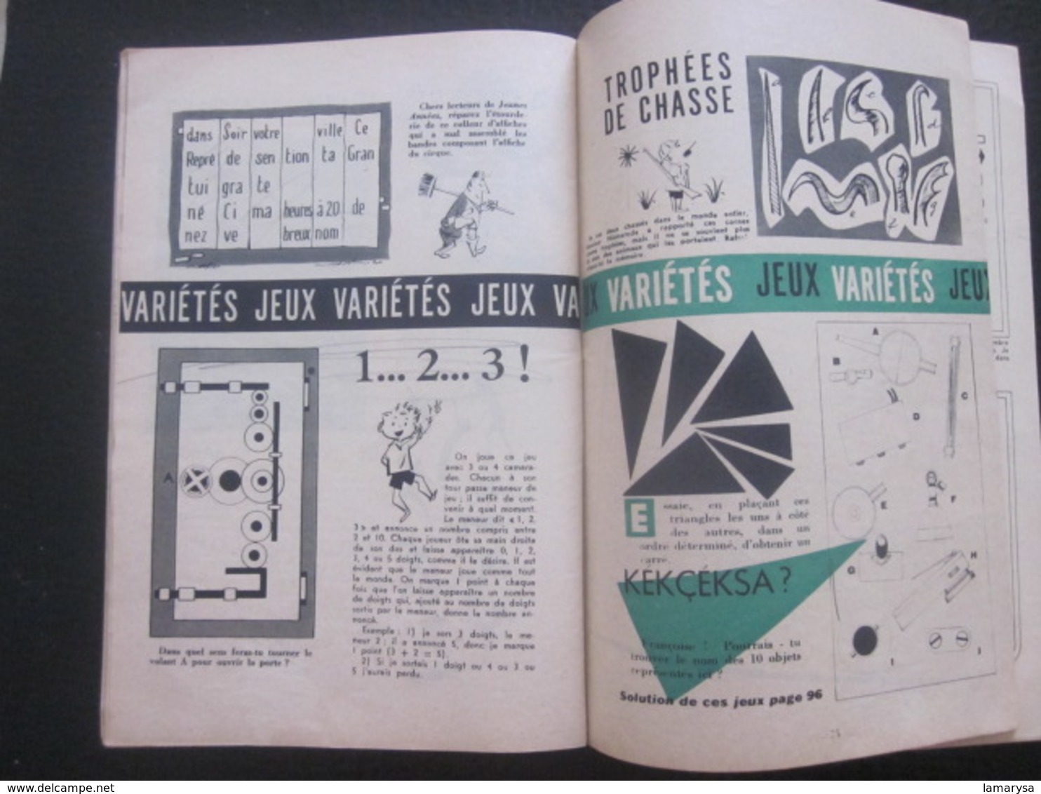 1957 Jeunes Années Magazine de l’ Écolier et de l' Écolière Ecole Revue Vintage Français quelle sera ta vie en 1975 ?