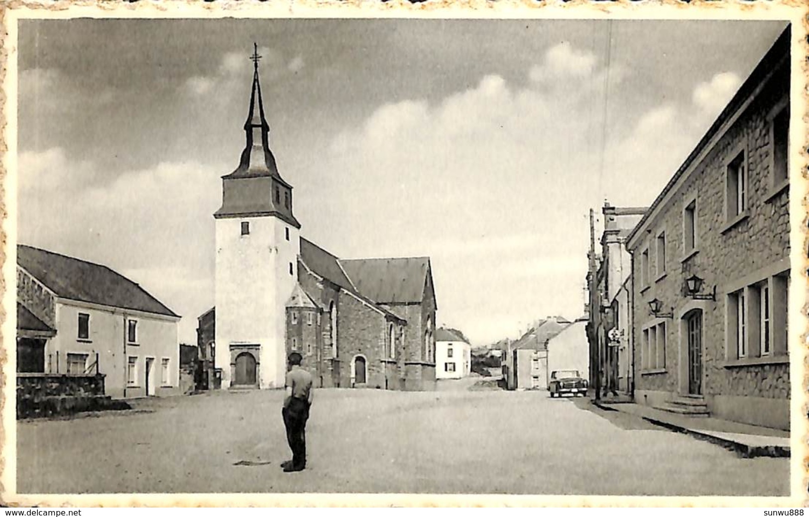 Habay La Vieille - Place De L'Eglise (animée, 1965, Maison Perrad Lamour) - Habay