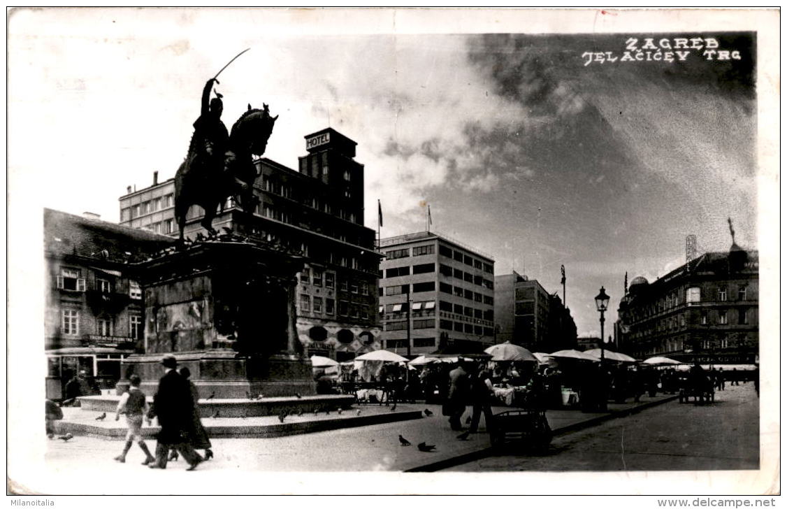 Zagreb - Jelacicev Trg * 3. 8. 1943 - Croatia