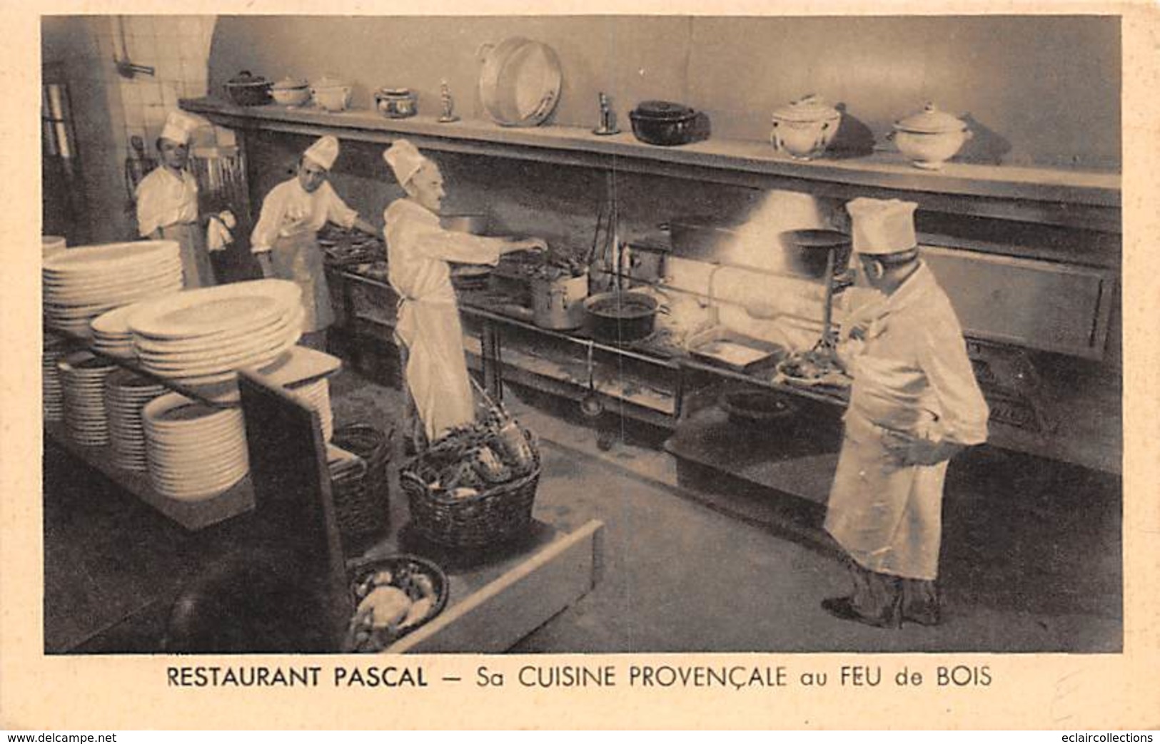 Thème Publicité Ou Vue: Cuisine. Cheminée.Arts De La Table  13 Marseille .La Cuisine Restaurant Pascal  (voir Scan) - Andere & Zonder Classificatie