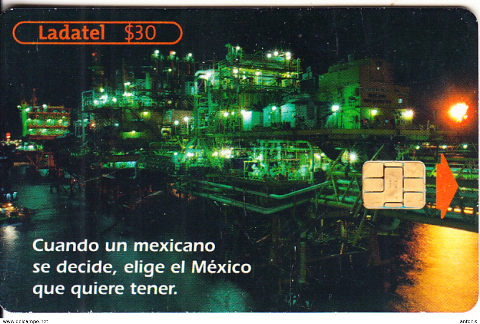 MEXICO - Pemex($30), Chip GD10, CN : 2780, 07/04, Used - Petrolio