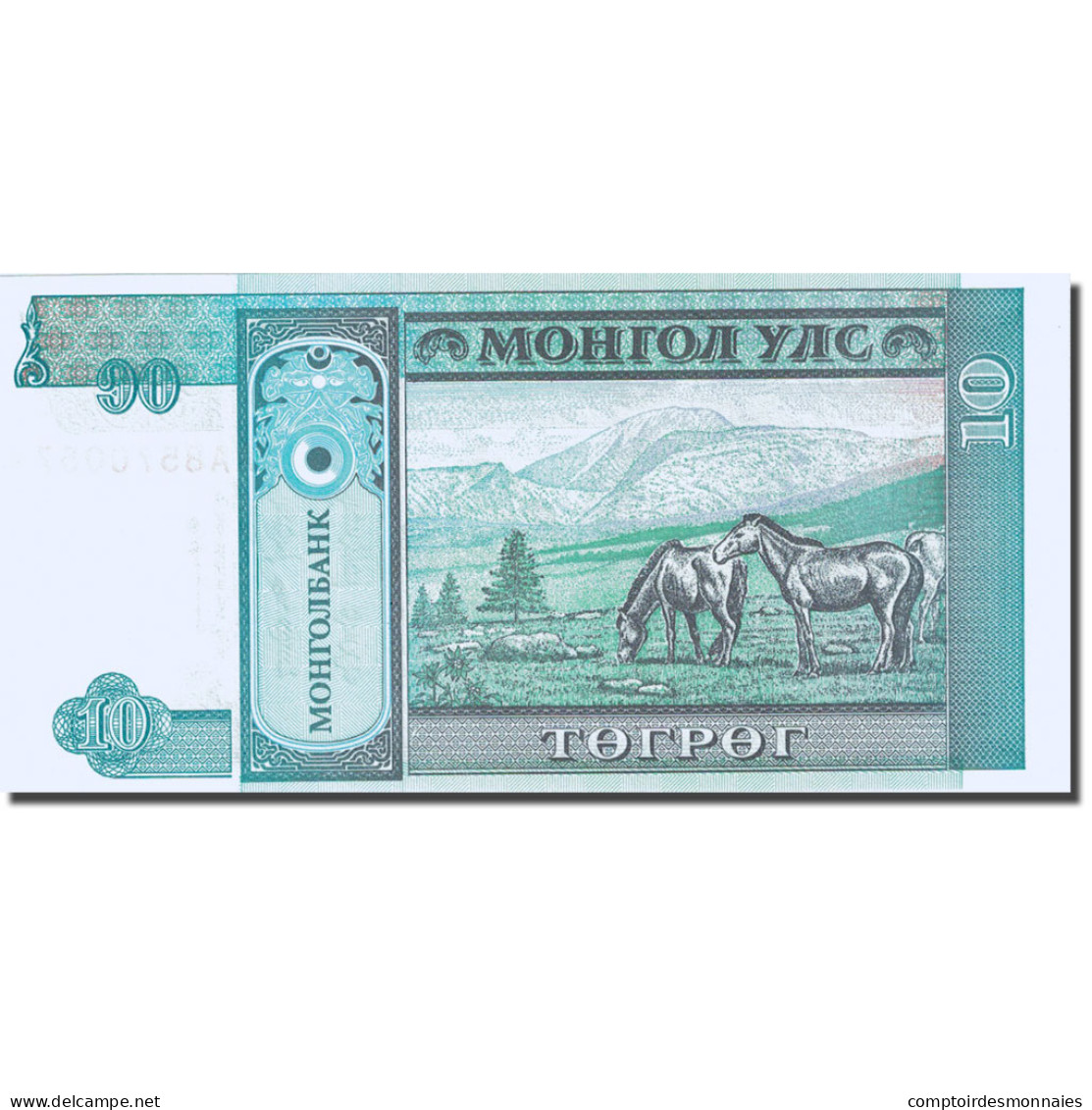 Billet, Mongolie, 10 Tugrik, 1994-1995, Undated (1993), KM:54, NEUF - Mongolie