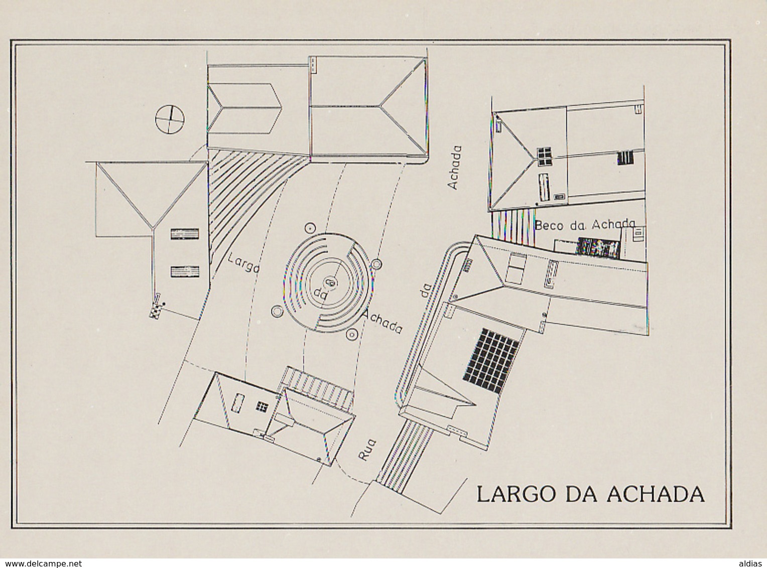 Portugal - Lisboa - Largo Da Achada - 8 Postais Com Envelope - Planta E Localização (1987) - Lisboa