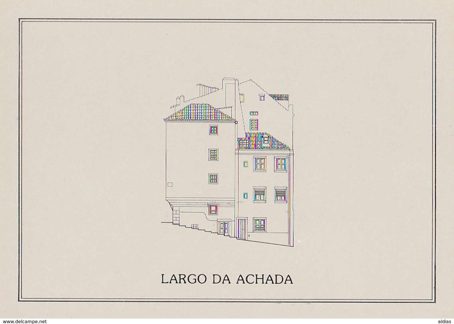 Portugal - Lisboa - Largo Da Achada - 8 Postais Com Envelope - Planta E Localização (1987) - Lisboa