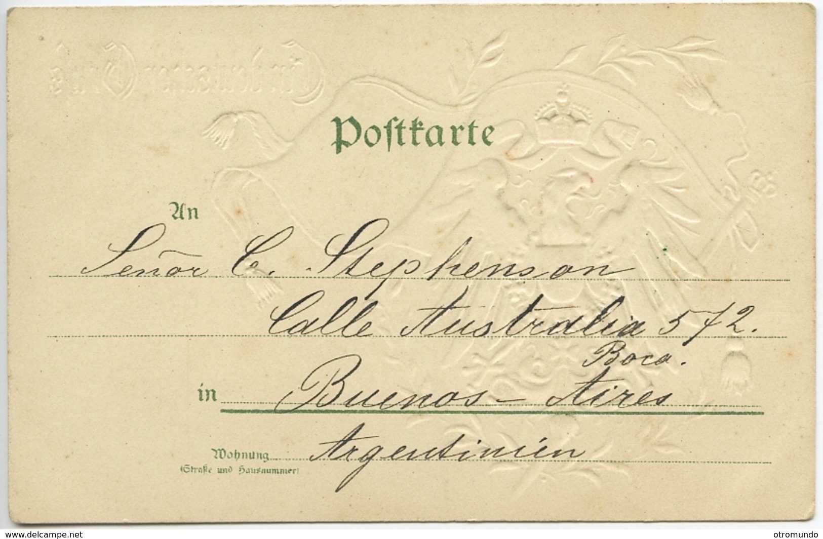 Postkarte Heraldik Deutscher Gruss Deutschland 1901 - Saluti Da.../ Gruss Aus...