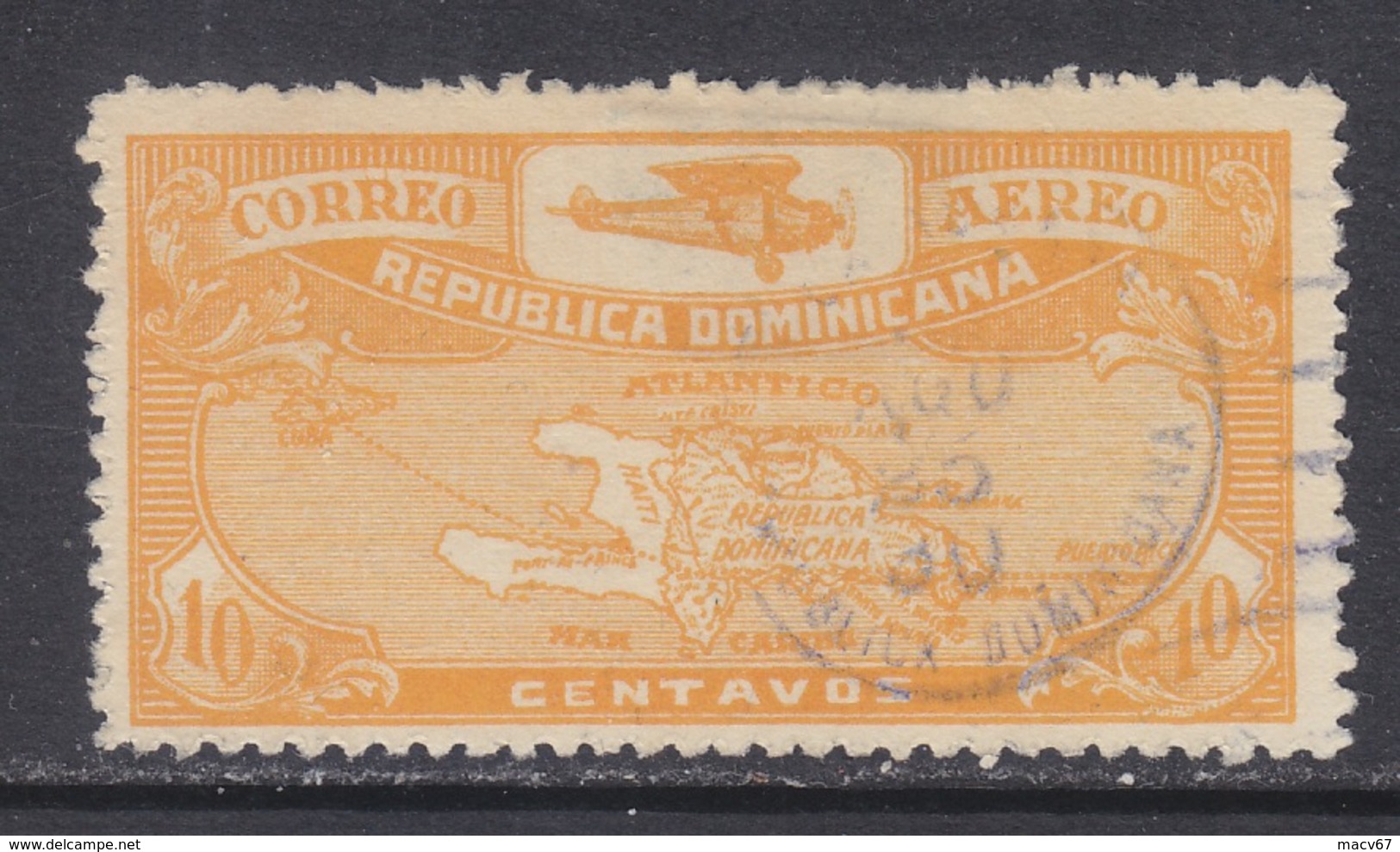 DOMINICAN  REPUBLIC  C 2  (o)  MAP  HISPANIOLA - Dominicaanse Republiek