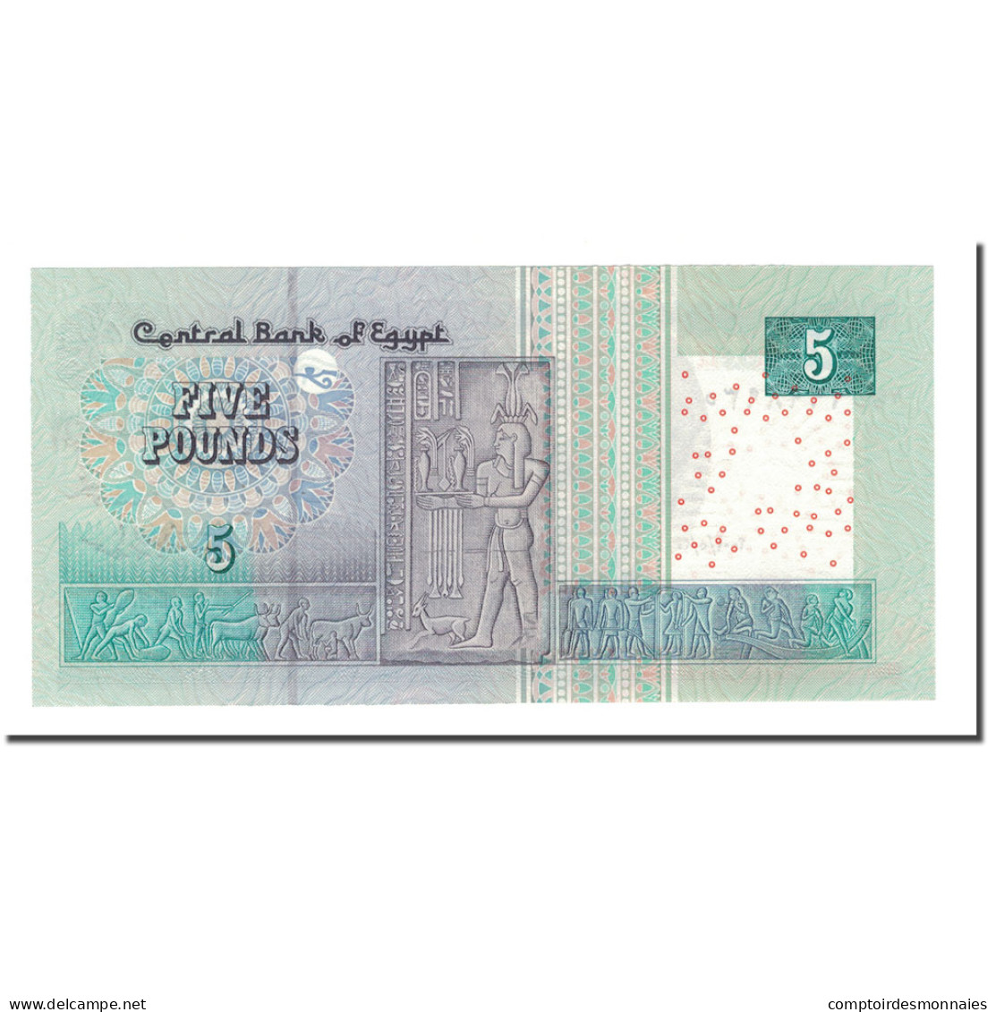 Billet, Égypte, 5 Pounds, Undated (2001- ), 2001-2002, KM:63a, NEUF - Egypt